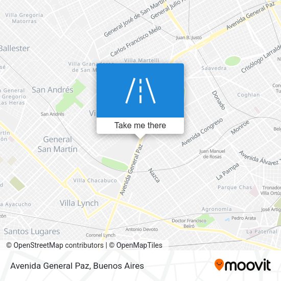 Mapa de Avenida General Paz