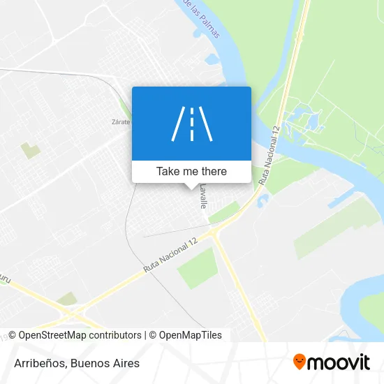 Arribeños map