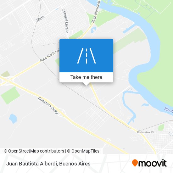 Mapa de Juan Bautista Alberdi