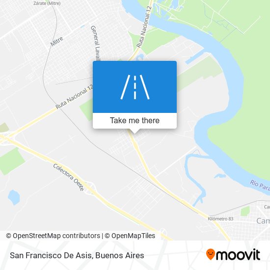 San Francisco De Asis map