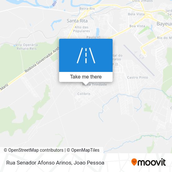 Rua Senador Afonso Arinos map