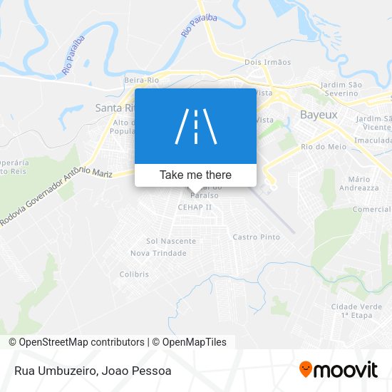 Rua Umbuzeiro map
