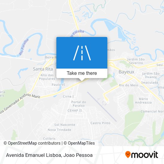 Avenida Emanuel Lisboa map