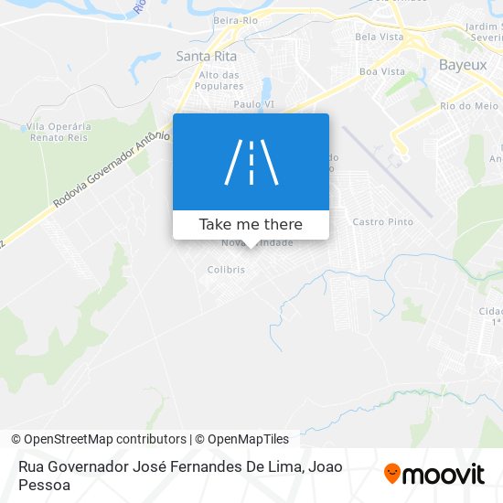 Rua Governador José Fernandes De Lima map