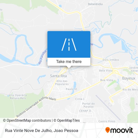 Rua Vinte Nove De Julho map