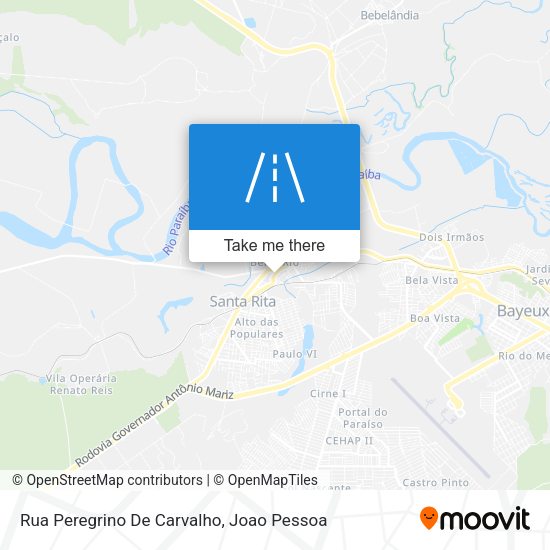 Rua Peregrino De Carvalho map