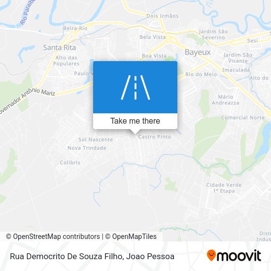 Rua Democrito De Souza Filho map