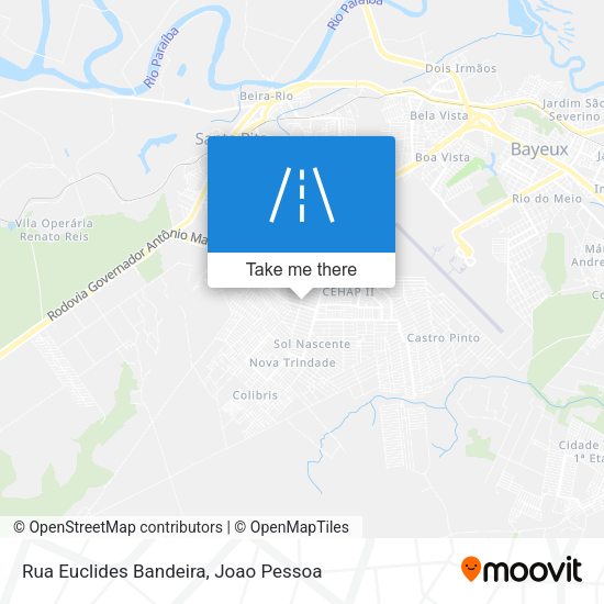 Rua Euclides Bandeira map