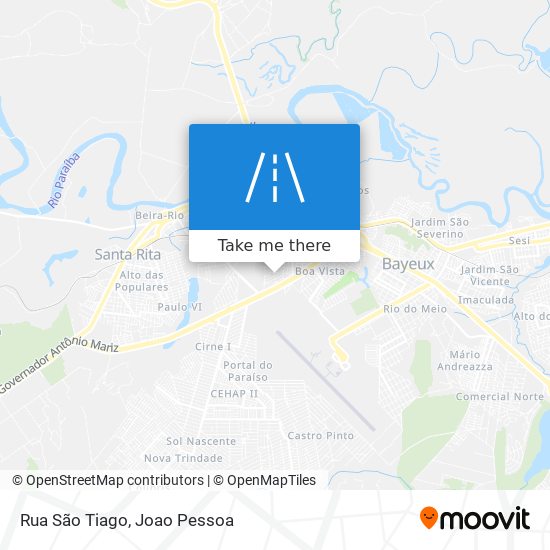 Rua São Tiago map