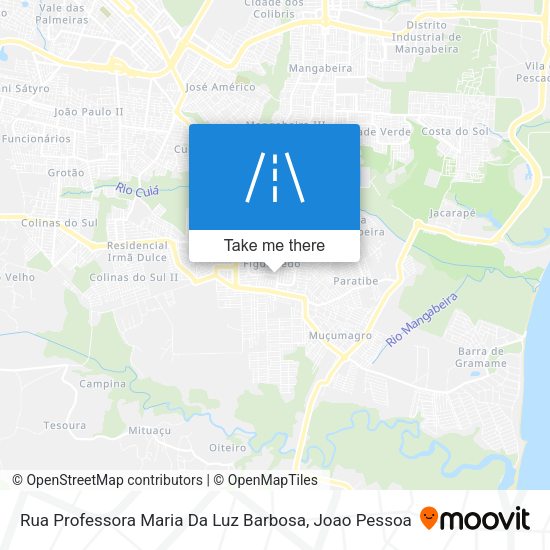Rua Professora Maria Da Luz Barbosa map