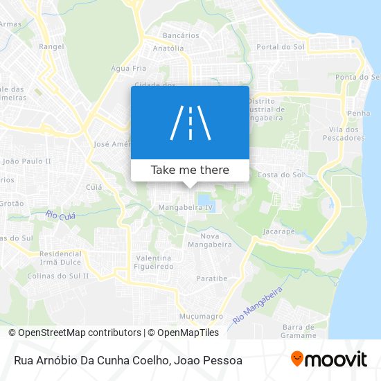 Mapa Rua Arnóbio Da Cunha Coelho