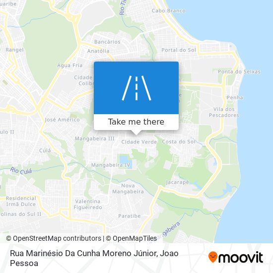 Rua Marinésio Da Cunha Moreno Júnior map