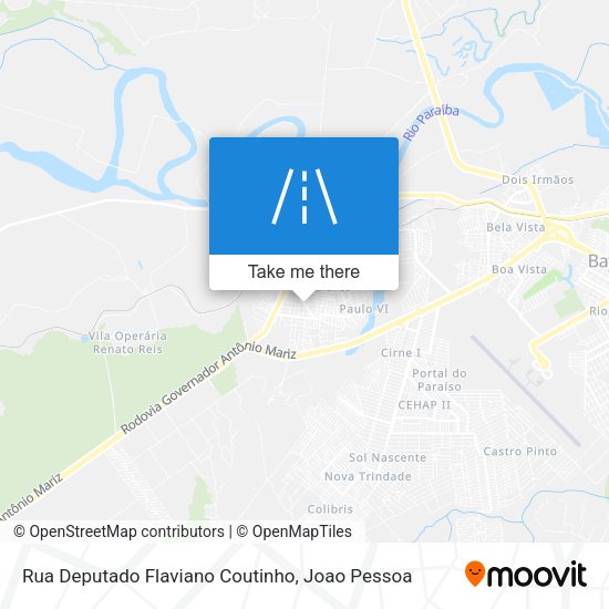 Rua Deputado Flaviano Coutinho map