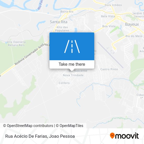 Rua Acécio De Farias map