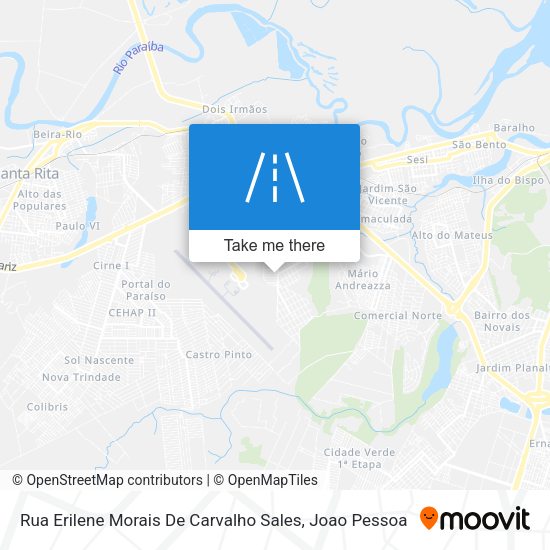 Rua Erilene Morais De Carvalho Sales map