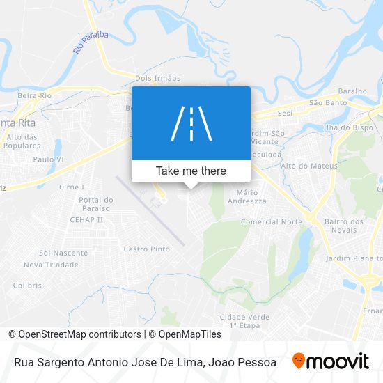 Rua Sargento Antonio Jose De Lima map