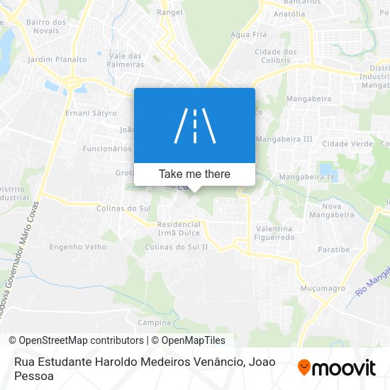 Rua Estudante Haroldo Medeiros Venâncio map
