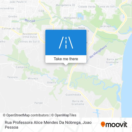 Rua Professora Alice Mendes Da Nóbrega map