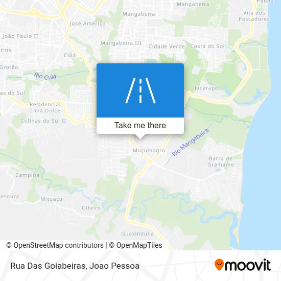 Rua Das Goiabeiras map