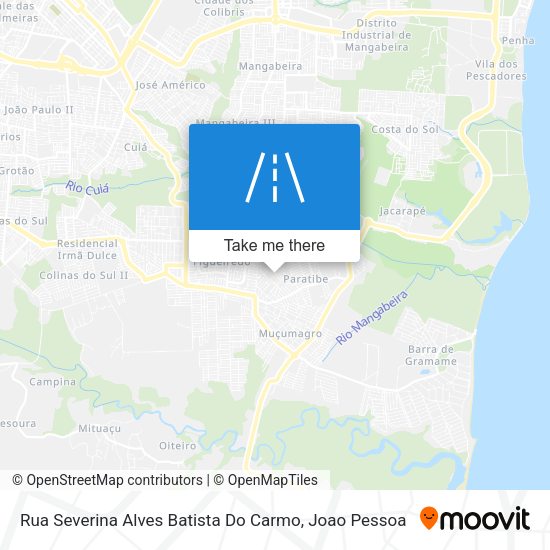 Rua Severina Alves Batista Do Carmo map