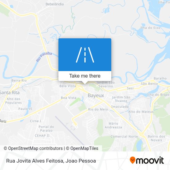 Rua Jovita Alves Feitosa map