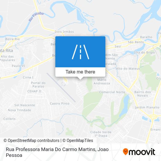 Rua Professora Maria Do Carmo Martins map