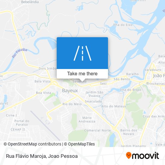 Mapa Rua Flávio Maroja