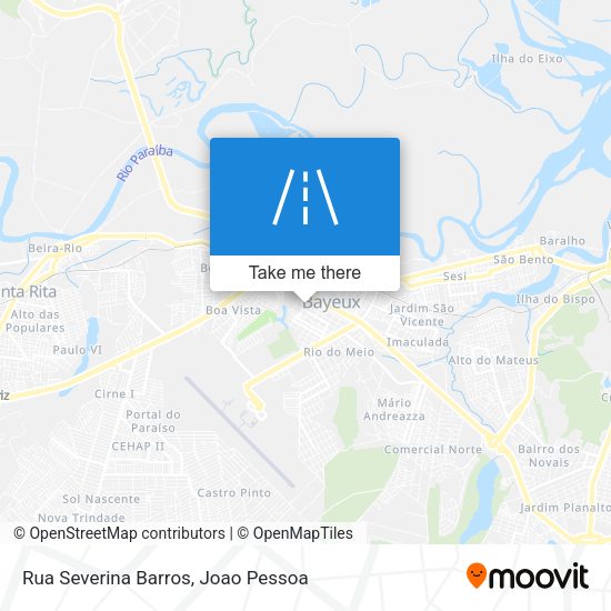 Rua Severina Barros map