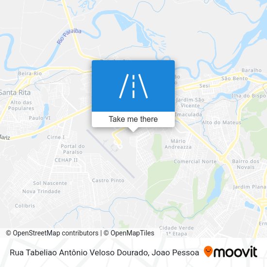 Rua Tabeliao Antônio Veloso Dourado map