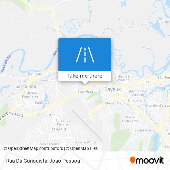 Mapa Rua Da Conquista