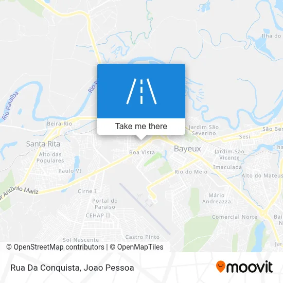 Rua Da Conquista map