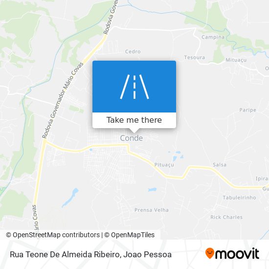 Rua Teone De Almeida Ribeiro map