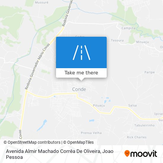 Mapa Avenida Almir Machado Corrêa De Oliveira