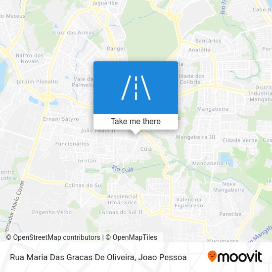 Rua Maria Das Gracas De Oliveira map