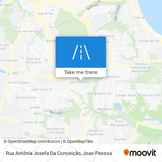 Mapa Rua Antônia Josefa Da Conceição