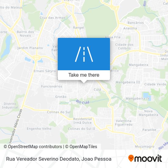 Rua Vereador Severino Deodato map