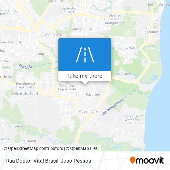 Mapa Rua Doutor Vital Brasil