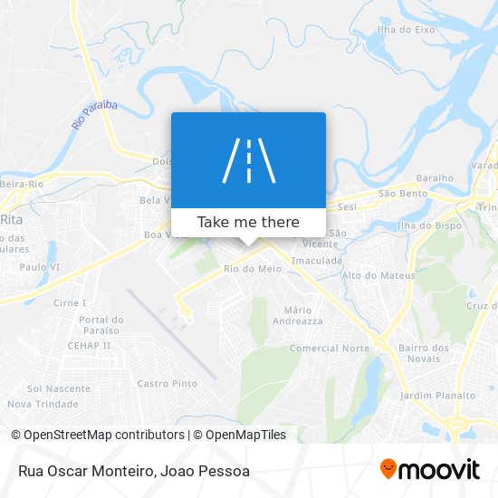 Mapa Rua Oscar Monteiro