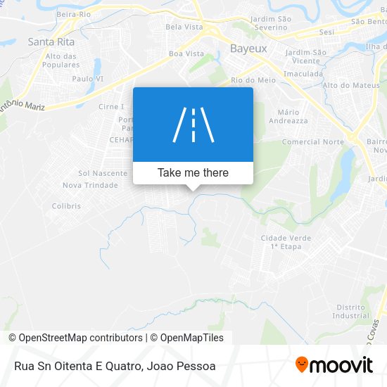 Rua Sn Oitenta E Quatro map