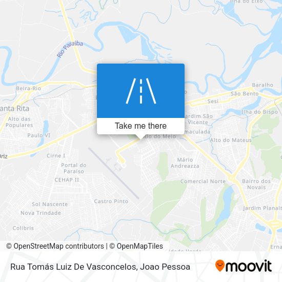 Rua Tomás Luiz De Vasconcelos map