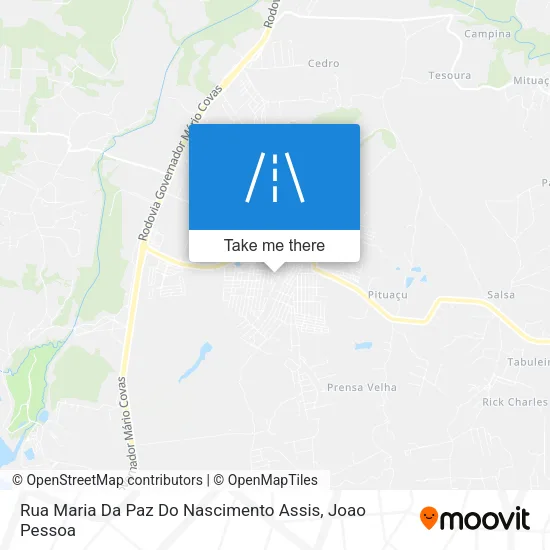 Mapa Rua Maria Da Paz Do Nascimento Assis