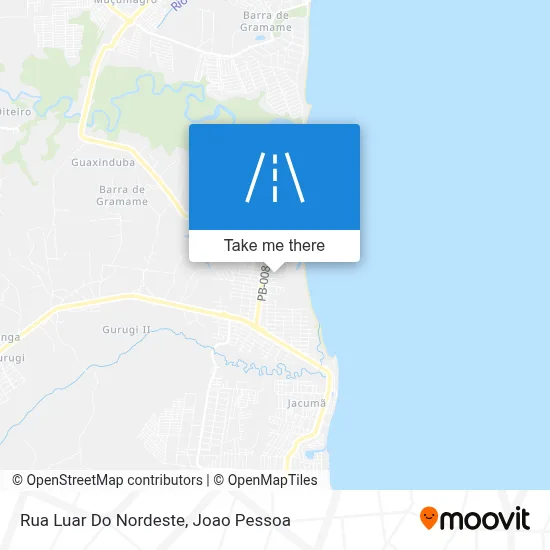 Rua Luar Do Nordeste map
