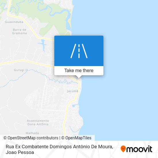 Rua Ex Combatente Domingos Antônio De Moura map