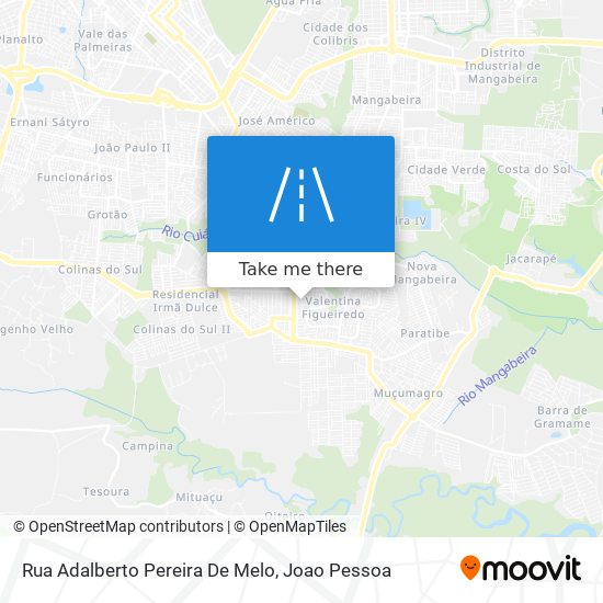 Rua Adalberto Pereira De Melo map