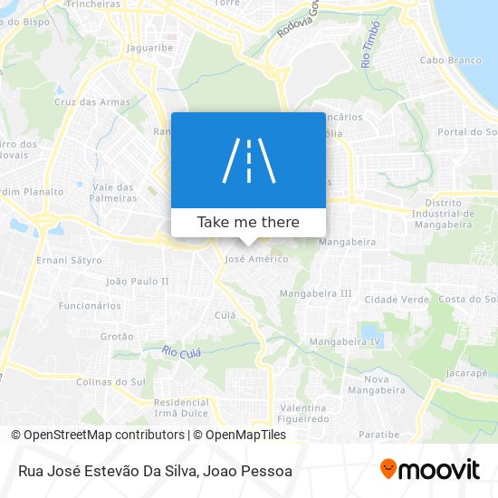 Rua José Estevão Da Silva map