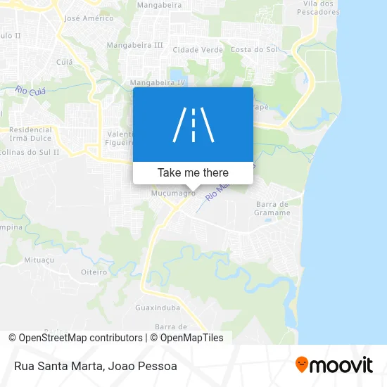 Rua Santa Marta map