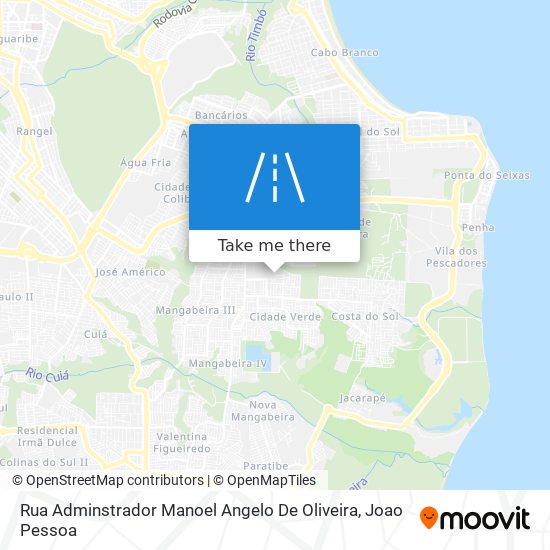 Mapa Rua Adminstrador Manoel Angelo De Oliveira