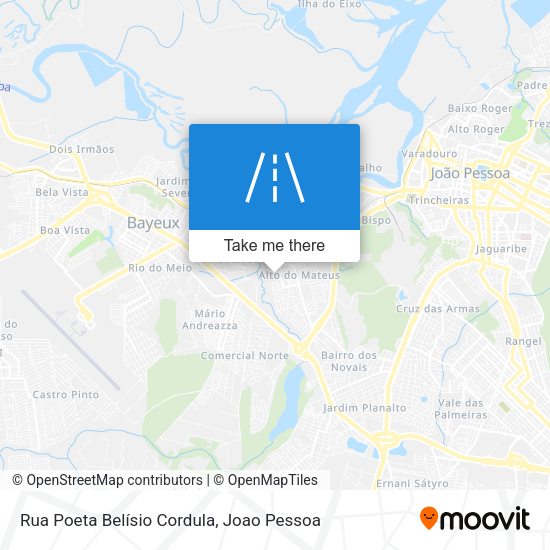 Rua Poeta Belísio Cordula map