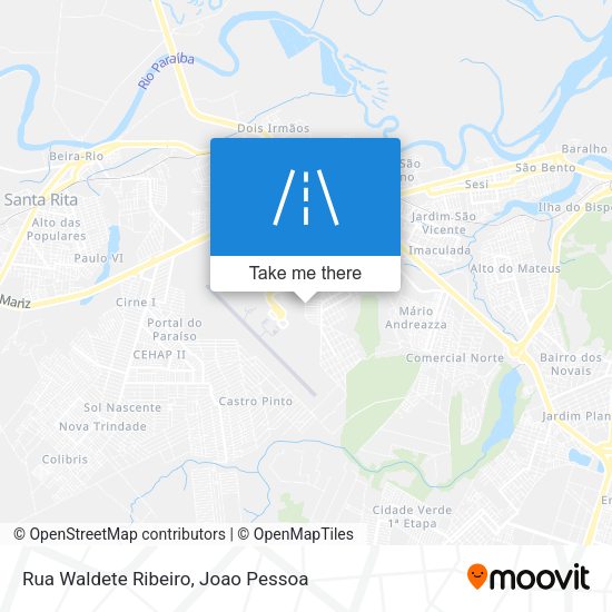 Rua Waldete Ribeiro map