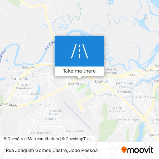 Mapa Rua Joaquim Gomes Castro